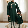 Raw silk family outfit – boys and men – Arhas Couture