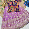 Kid's Natural Crepe Silk Lehenga