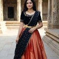 Semi Kanchi pattu family outfit – kids and Mom – Arhas Couture