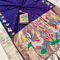Fancy Khadi raw silk saree – colour 1 – Arhas Couture