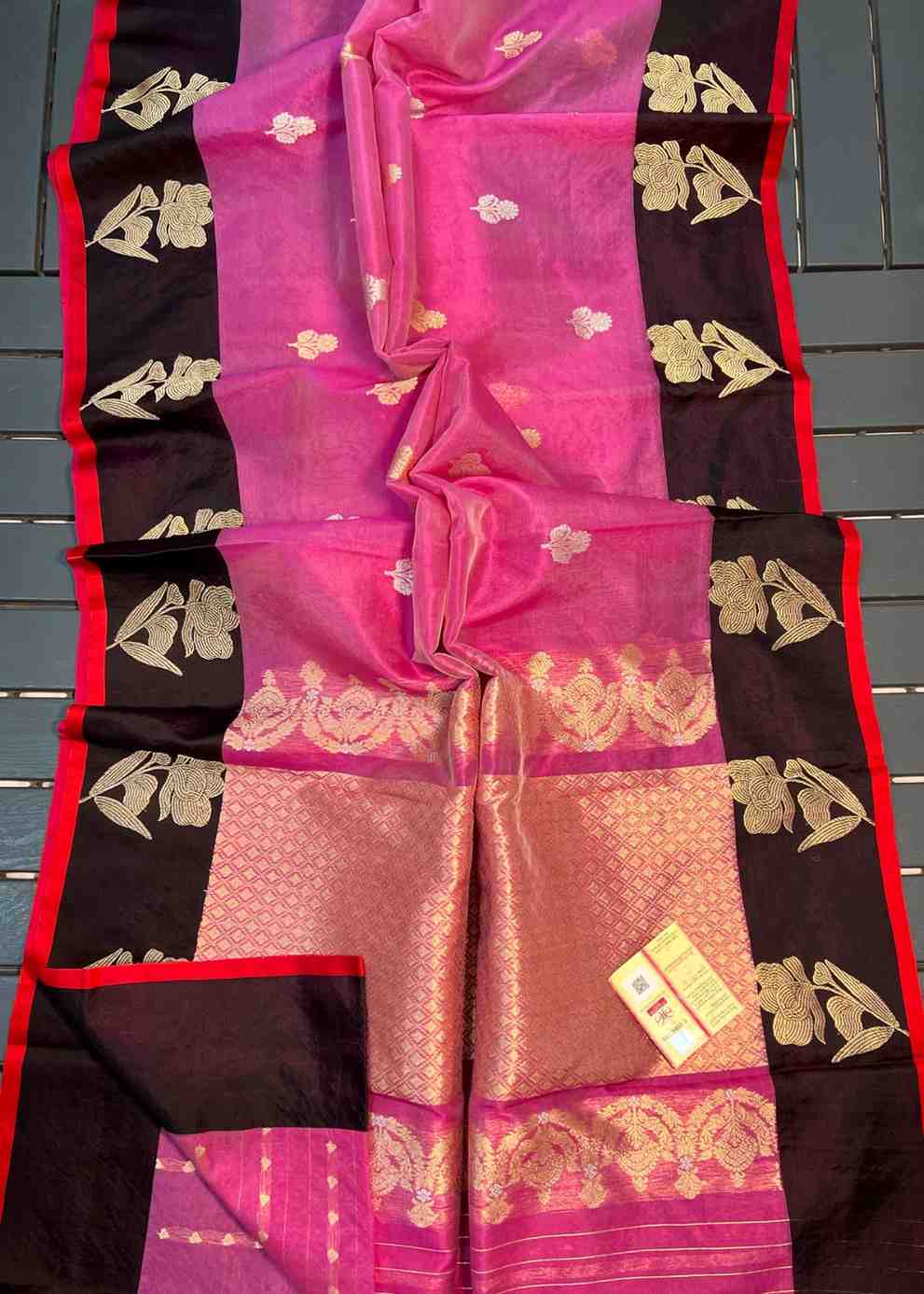 Fancy tissue silk saree – colour 2 – Arhas Couture