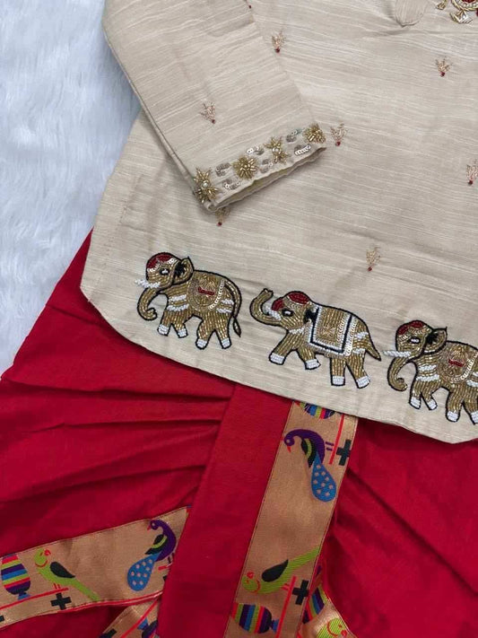 Raw. Silk Paithani Family Outfits