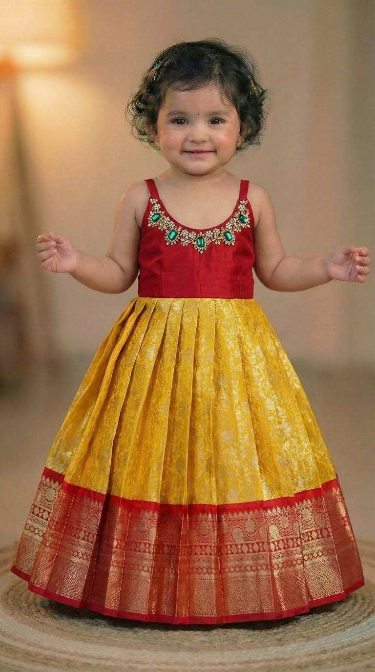Fancy semi Kanchi family combo – maggam work detail – Arhas Couture