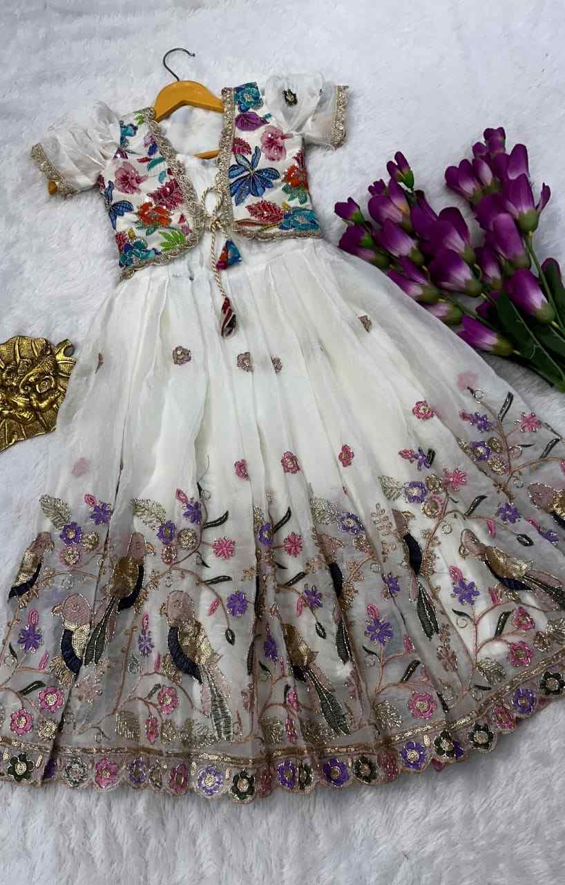 Kids tissue gown – purple 2 – Arhas Couture