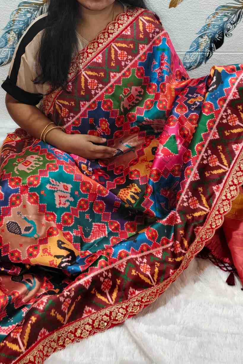 Semi Patola Saree