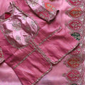 Fancy tissue silk aplique sarees by Arhas Couture