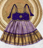 Kid's Semi Kanjeevaram Frock