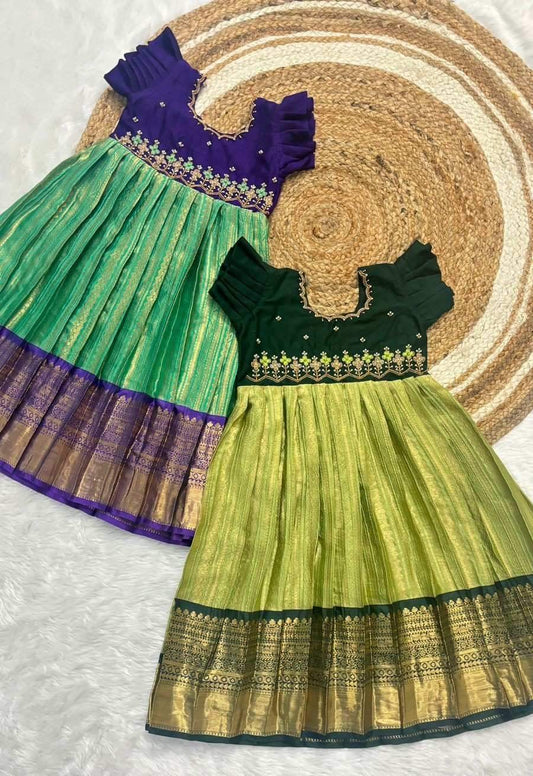 Kid’s Semi Kanchi Lehengas