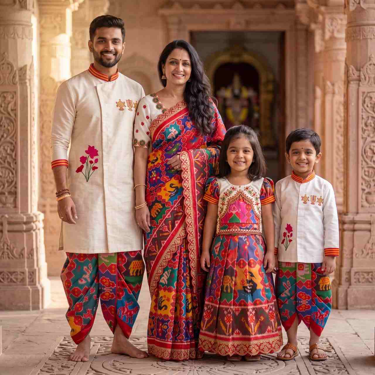 AC's Semi Patola Family Outfits