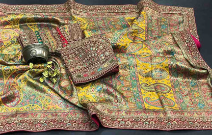 Fancy Kanni silk saree – colour 2 – Arhas Couture