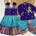 Semi Gadwal Kanchi Family Outfits