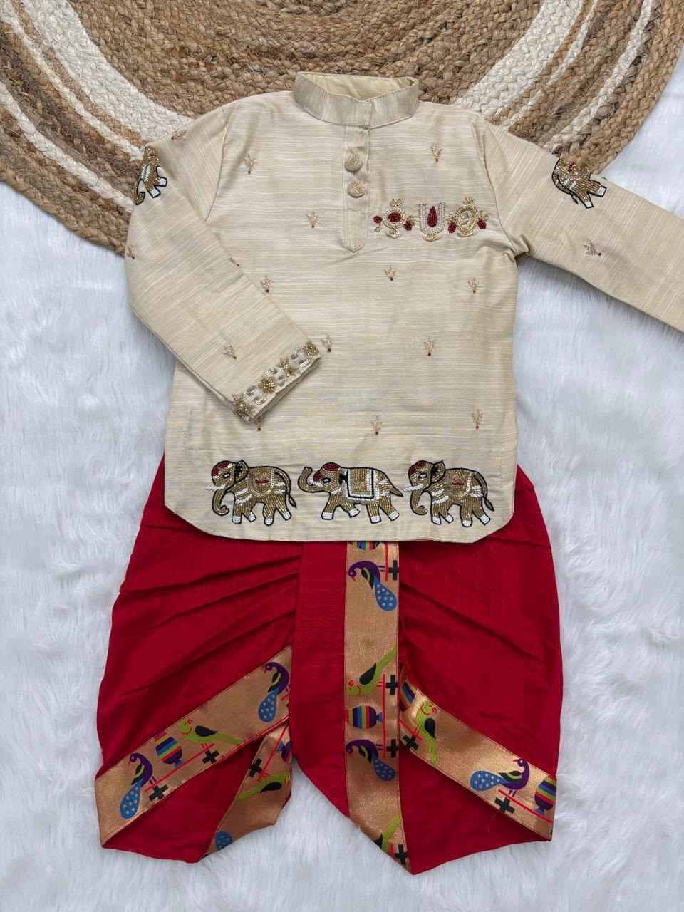 Raw. Silk Paithani Family Outfits