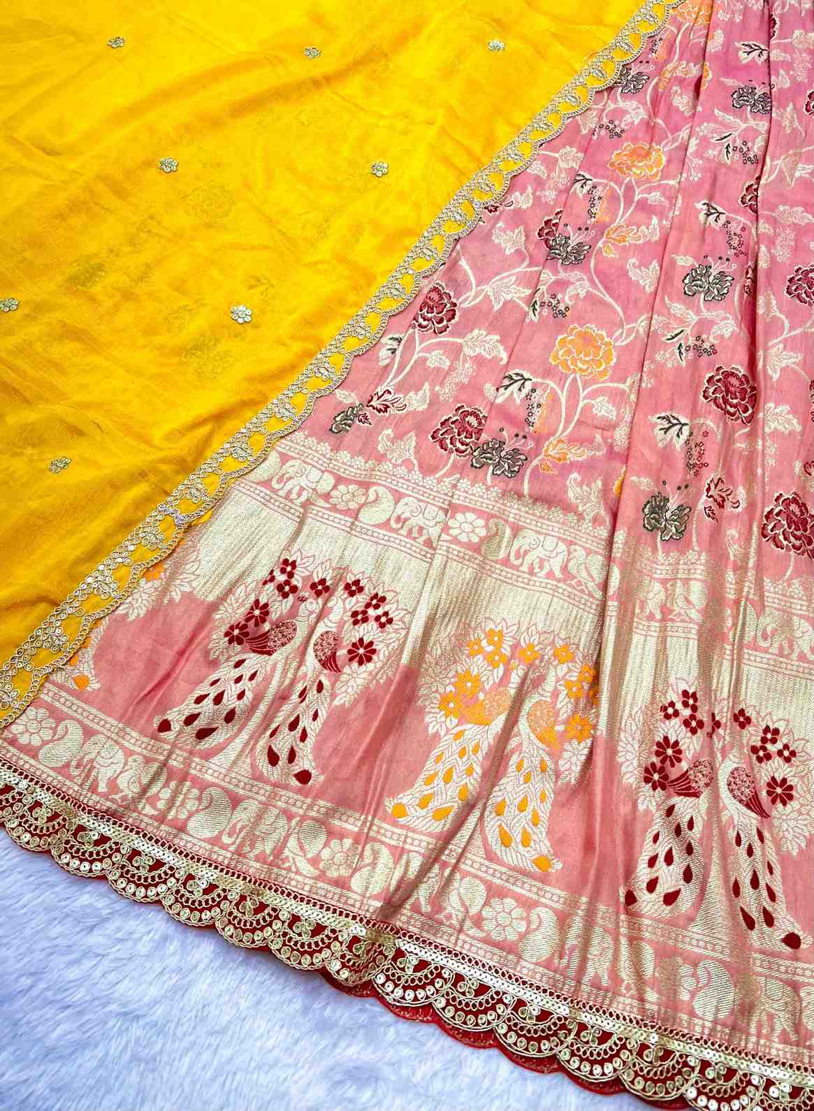 Paithani Tissue Silk Lehengas