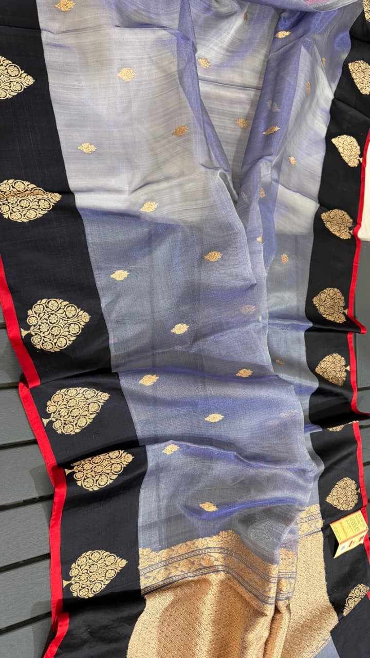 Fancy tissue silk saree – colour 5 – Arhas Couture