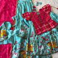 Viscose tissue family outfit – blue – Arhas Couture