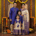 Raw silk family outfit – 10 colours – full family – Arhas Couture