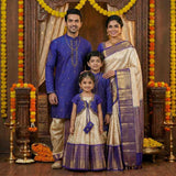 Raw silk family outfit – 10 colours – full family – Arhas Couture