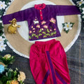 Kid's Kalamkari Cotton Dhothi Set