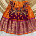 Kids semi Kanchi lehengas by Arhas Couture