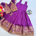 Kid's Soft Dola Silk Gowns