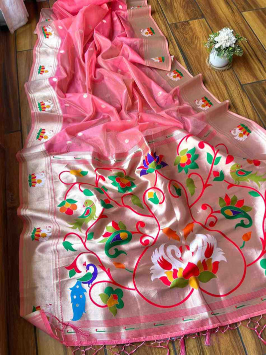 Organza Paithani Sarees