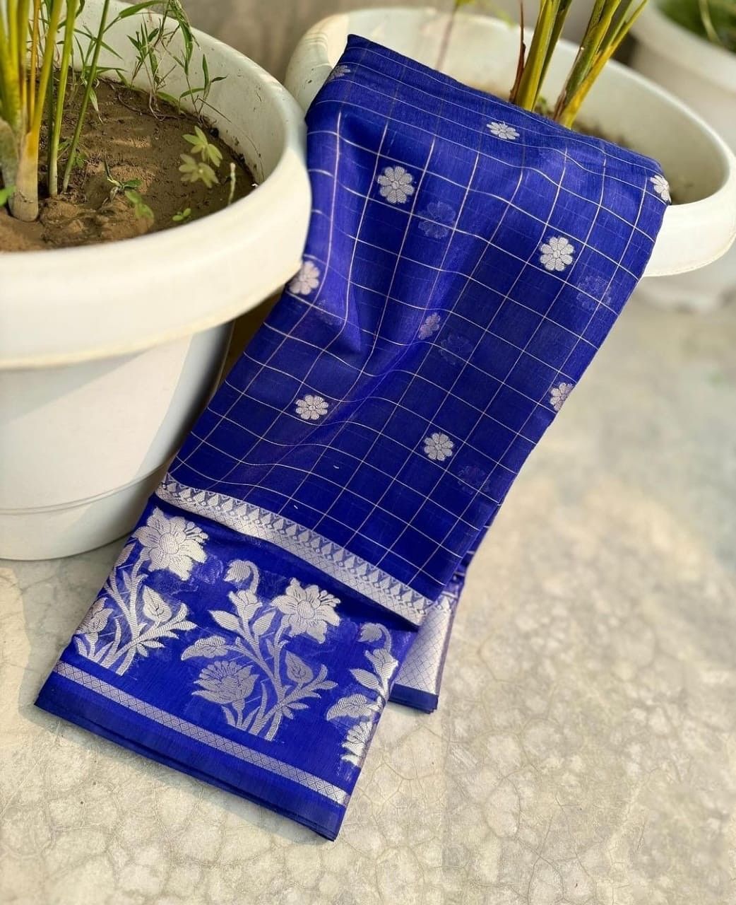 Banarasi Cotton Malai Silk Sarees