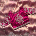 Fancy tissue sequence saree – colour 2 – Arhas Couture