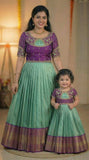 Fancy semi Kanchi coat-model gown for kids – Arhas Couture
