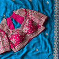 Fancy tissue crepe saree – colour view – Arhas Couture