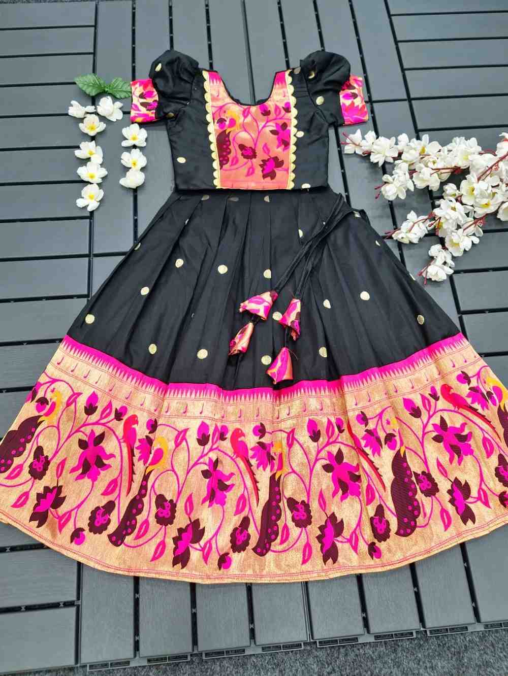 Kid's Kanjivaram Silk Gown