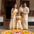 Kasavu Zari Family Outfits
