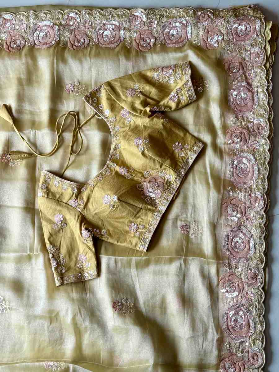 Fancy space silk coding saree – colour 2 – Arhas Couture
