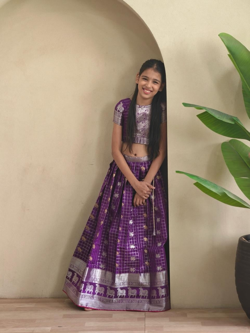 Kid's Kanchi Silk Lehengas