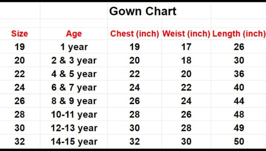 Kid's Tissue Silk Gown