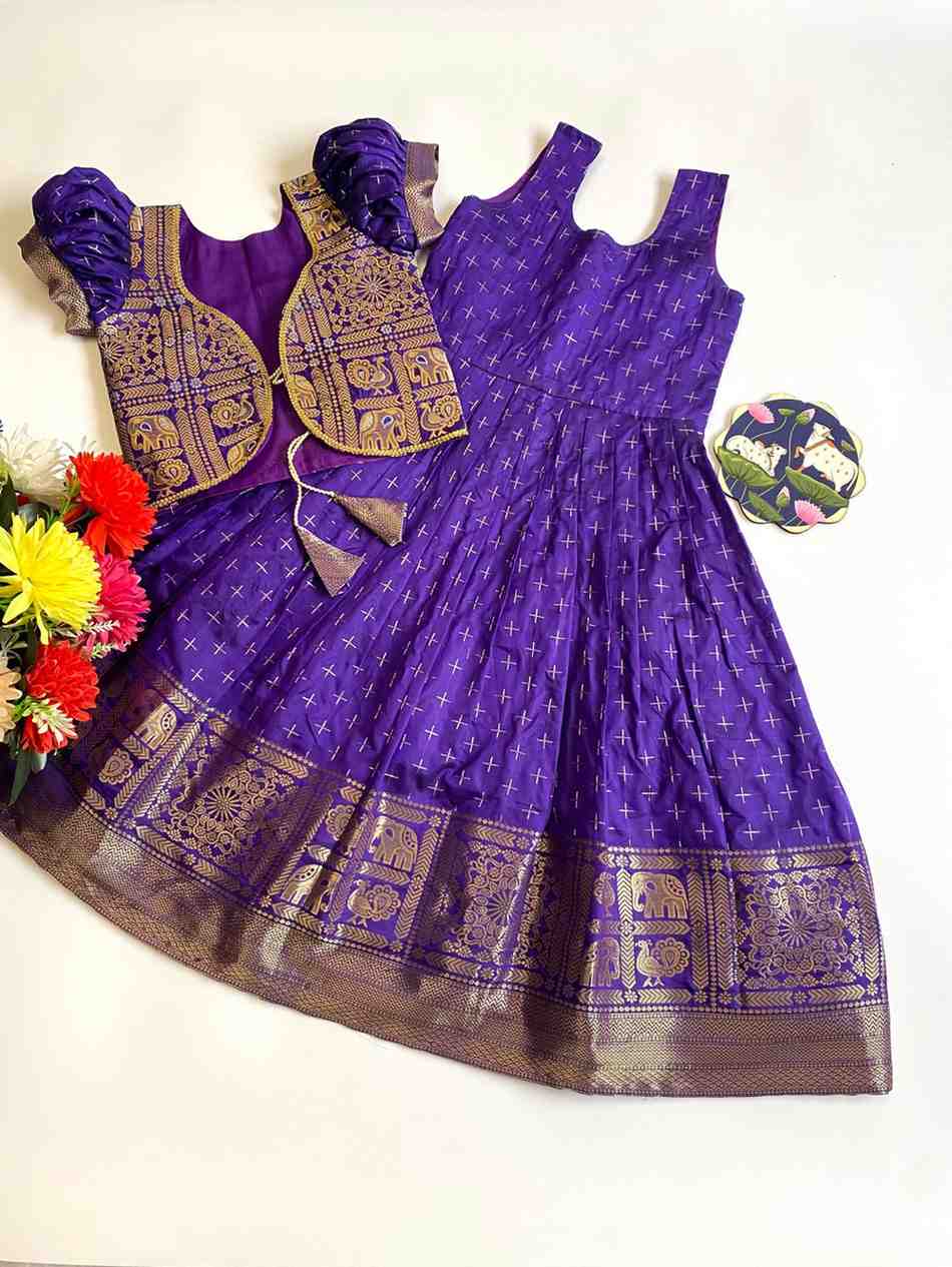 Kid's Soft Dola Silk Gowns