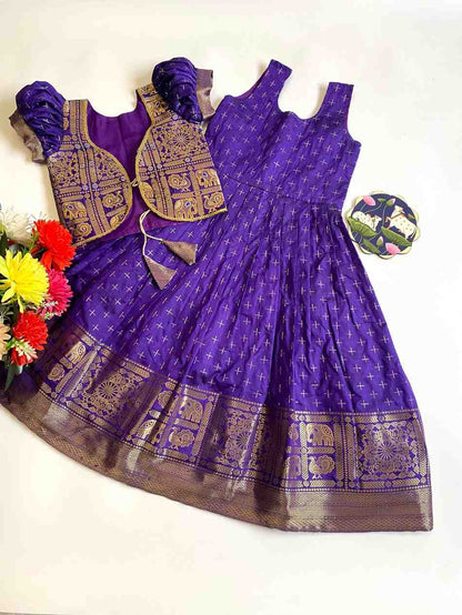 Kid's Soft Dola Silk Gowns