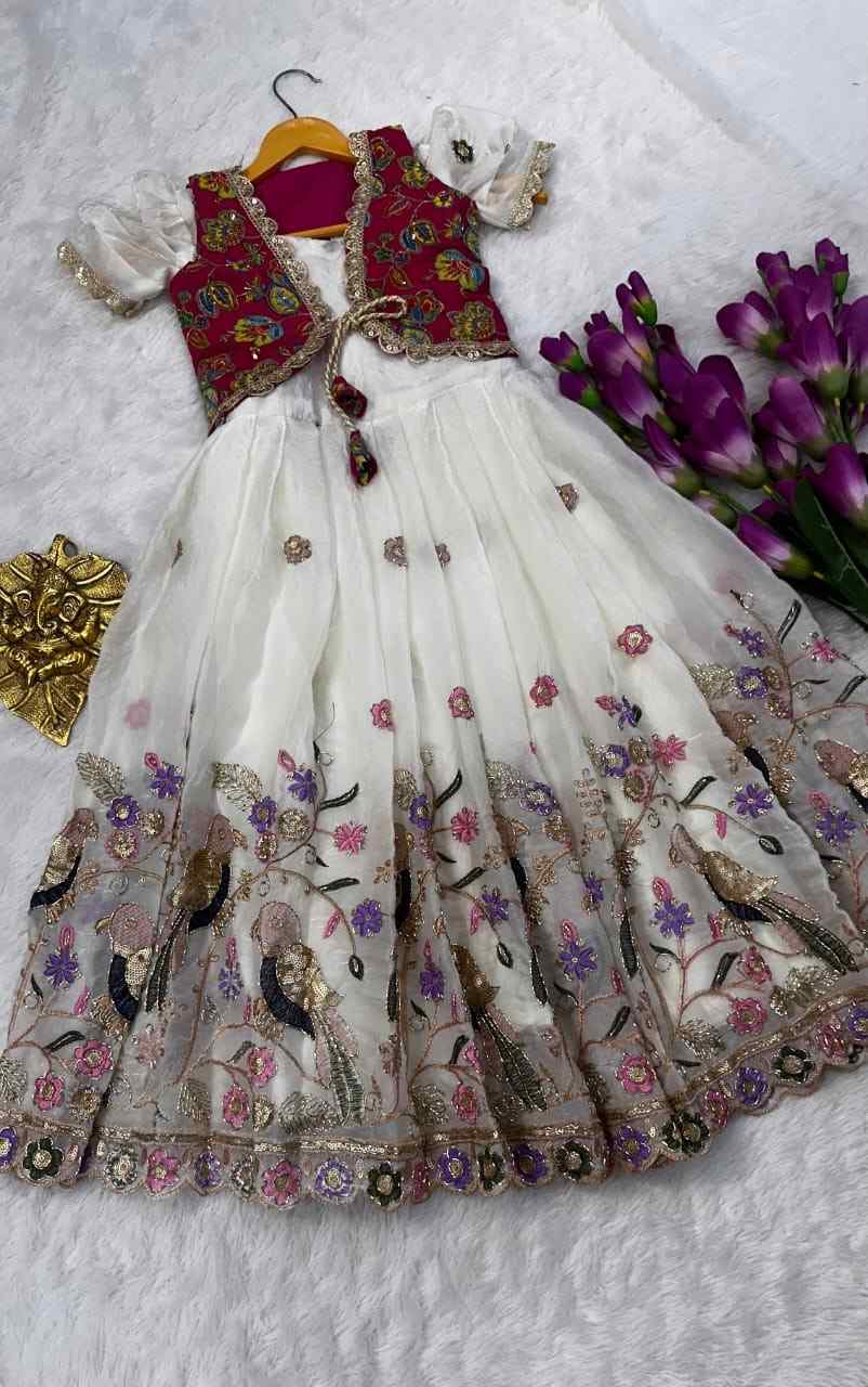 Kids tissue gown – purple 3 – Arhas Couture