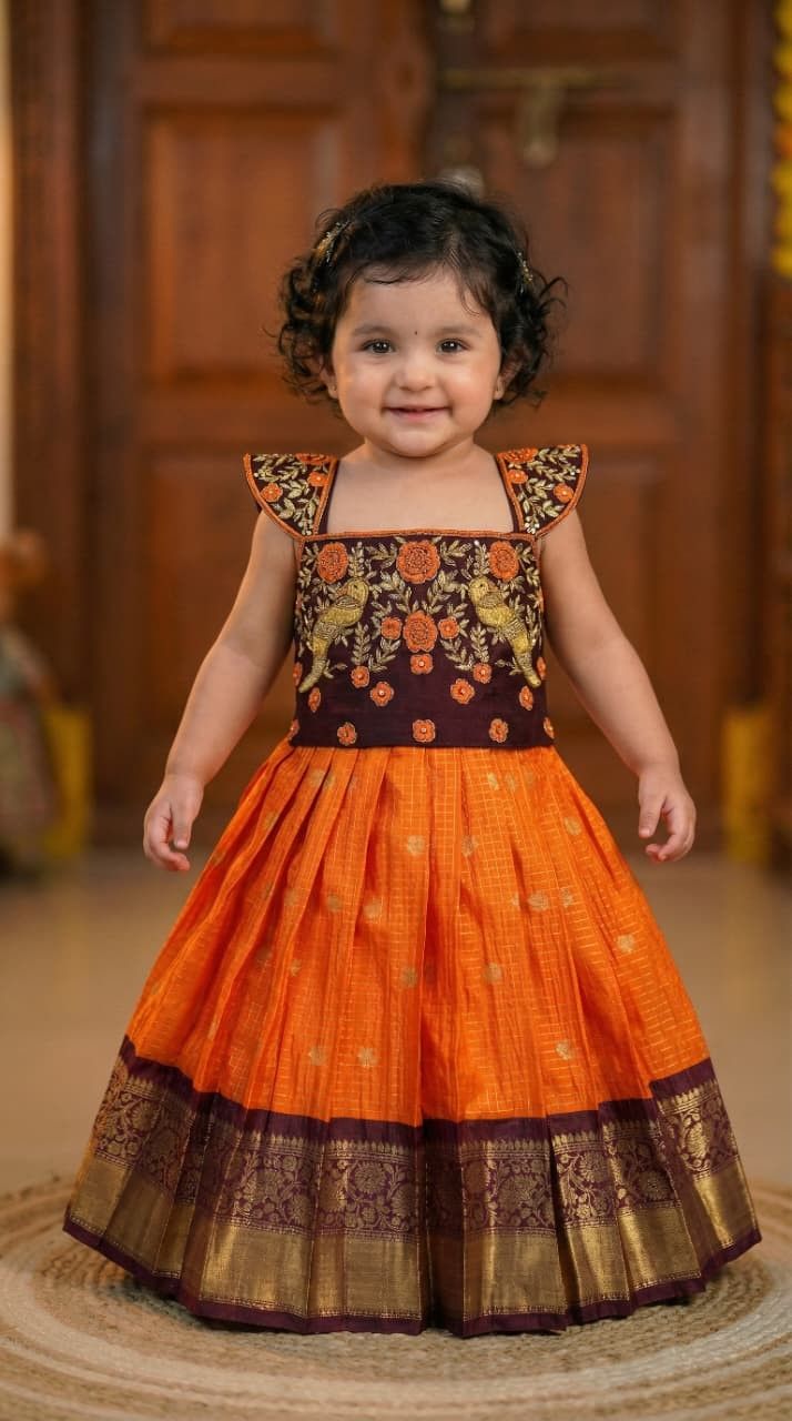 Semi Kanchi Family Outfits