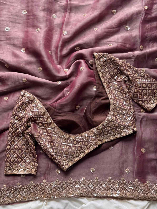 Tissue Crepe Silk Saree