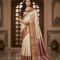 Kanchi silk maggam family outfit – wine – Arhas Couture