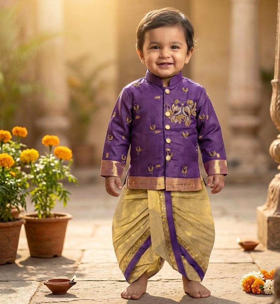 Semi Kanchi family outfit – colour 3 – Arhas Couture