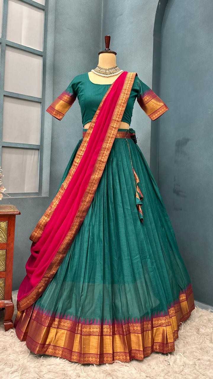 Fancy cotton lehenga – colour view – Arhas Couture