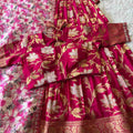 Fancy Khaddi crepe scalloped lehenga with Tussar dupatta – Arhas Couture