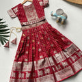 Kid's Kanchi Soft Silk Lehengas