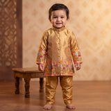 Multicolour Banarasi Silk Family Outfits