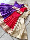 Kid's Soft Paithani Silk Gowns