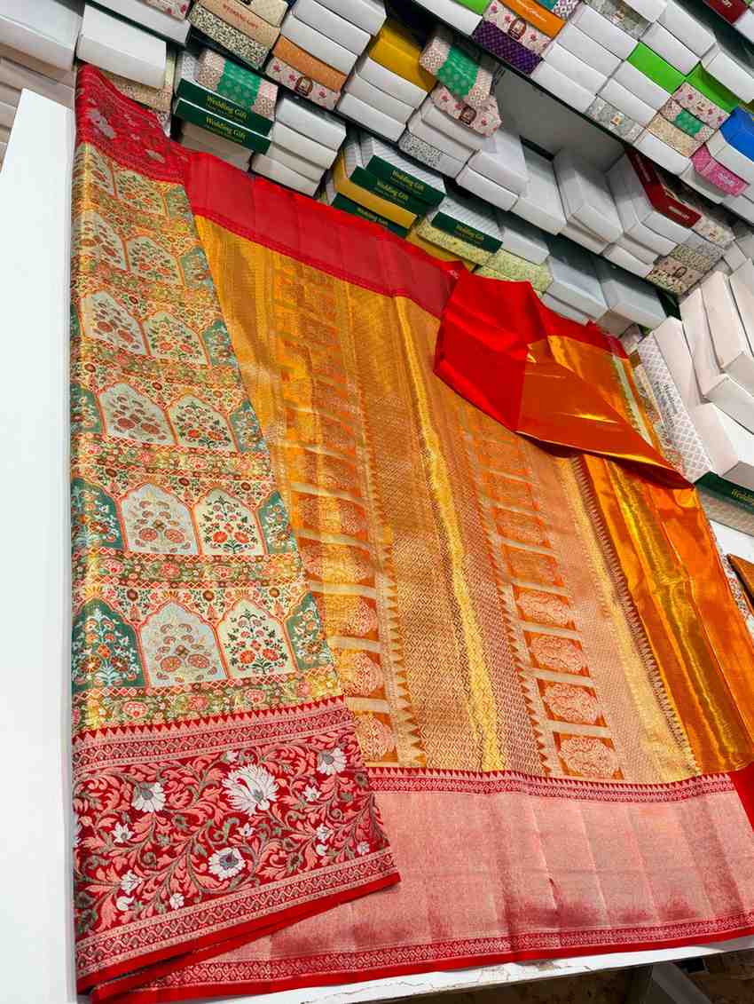 Meenakari Kanchi Silk Saree