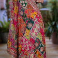 Fancy Ajrakh saree – colour 2 – Arhas Couture
