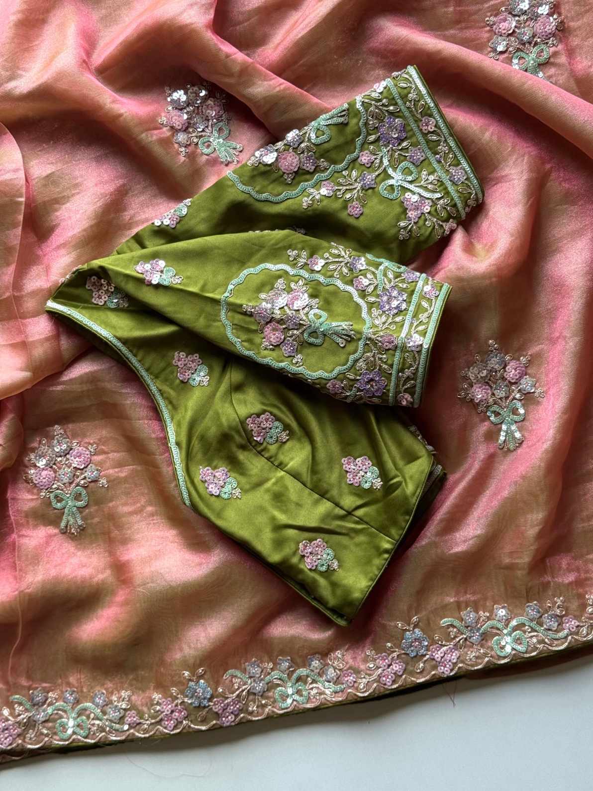 Tissue Silk Sequence Saree