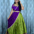 Soft semi Kanchi family outfits by Arhas Couture